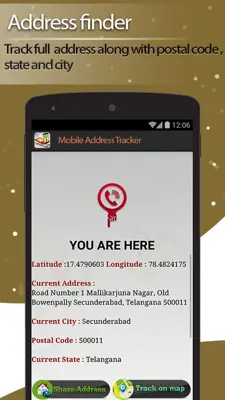 Mobile Address Tracker android App screenshot 6